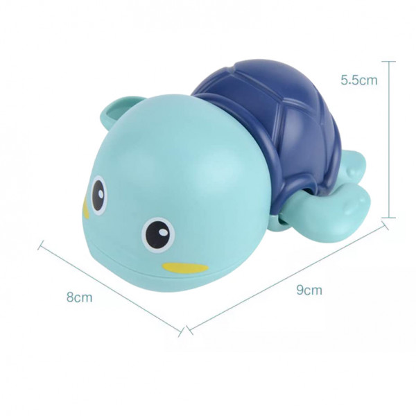 Заводная игрушка для ванной Черепашка Anbebe ST190B Голубо-синий