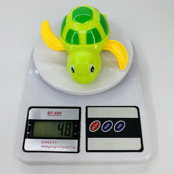 Заводная игрушка для ванной Черепаха Anbebe BT200GY Зеленый с желтыми ластами