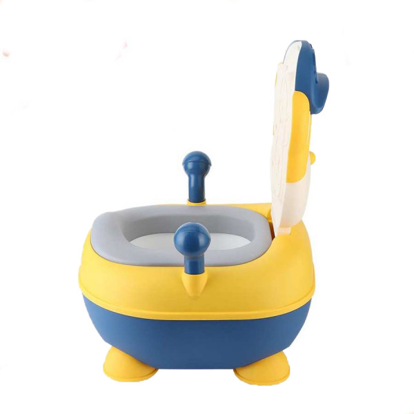 Детский горшок Обезьяна Babyhood BH205 Желто-синий МЯГКИЙ