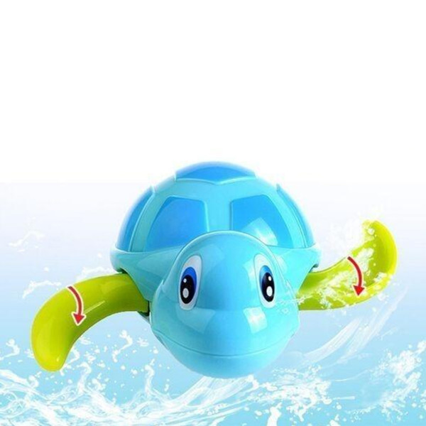 Заводная игрушка для ванной Черепаха Anbebe BT200B Голубой с зелеными ластами