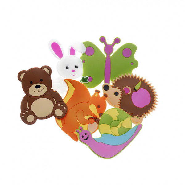 Набор игрушек на присосках для купания в ванной Лесные животные ТМ Kinderenok 040313