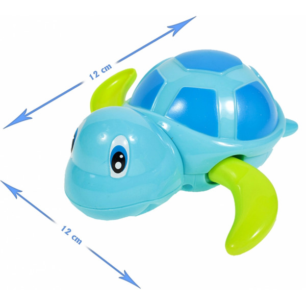 Заводная игрушка для ванной Черепаха Anbebe BT200B Голубой с зелеными ластами