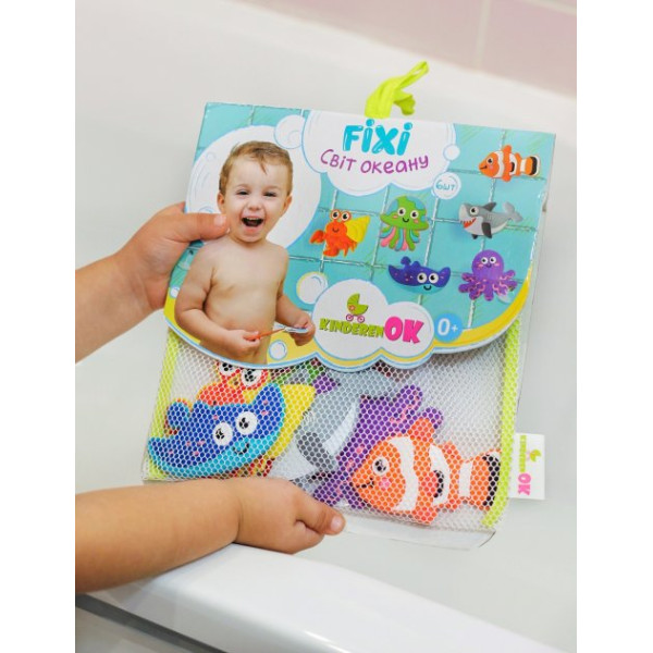 Игрушки для купания Kinderenok Fixi Мир океана