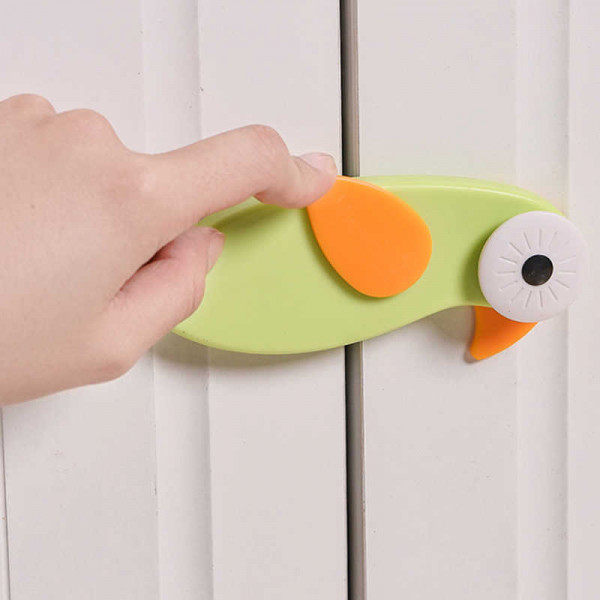 Замок для створчатых дверей Evokids Moyshm bird Зеленый 5х12 см
