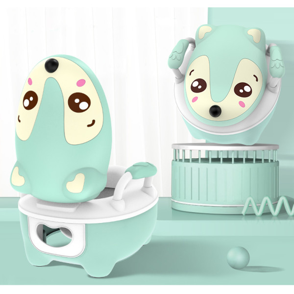 Горшок с пластиковым сиденьем Hogoobaby Мышонок Мятный
