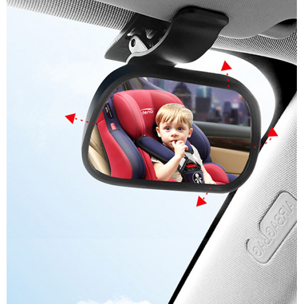Зеркало для наблюдения за ребенком в машине Safety 6,2х14,5 см поворот на 360