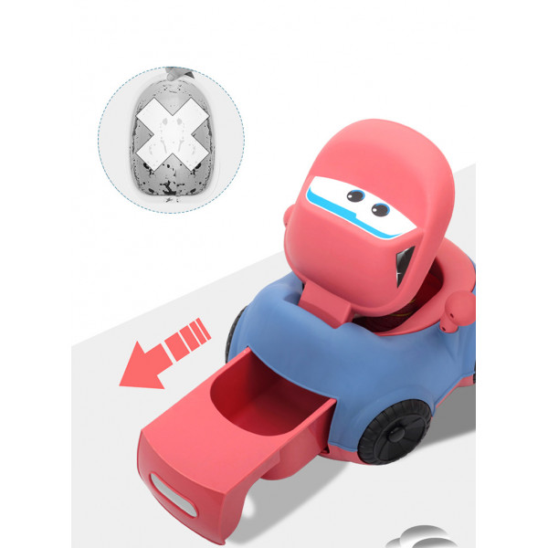 Горшок с мягким сиденьем Hogoobaby Тачки Синий