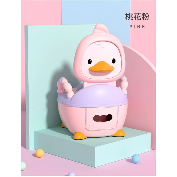 Горшок с мягким сиденьем BABY LEGEND Утка Розовый