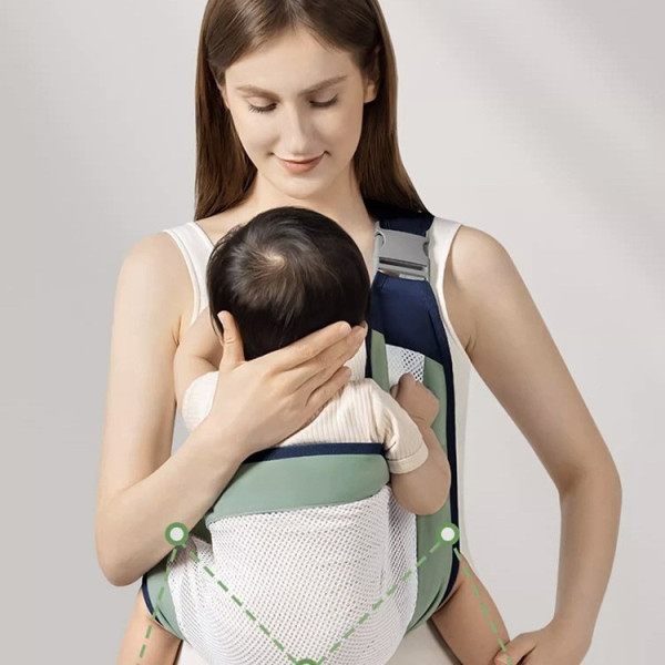 Рюкзак-перенос слинг для новорожденных Baby Safety Синий