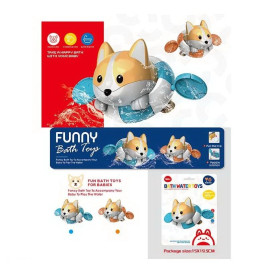 Плавающая игрушка "Собачка Корги" с заводным механизмом Bath Toys