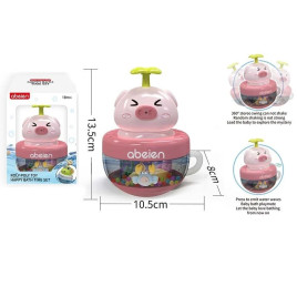 Игрушка-брызгалка "Поросенок в чашке" на помповом механизме Bath Toys