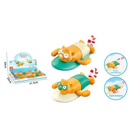 Плавающая игрушка "Бобёр Сёрфер" с заводным механизмом Bath Toys
