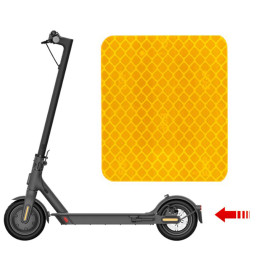 Светоотражающая наклейка на заднее крыло для электро-самоката Xiaomi Pro 2 Yellow UKC YT123412