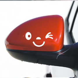 Наклейка в авто 3M UI879624 12х6 см Белый
