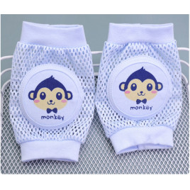 Наколенники детские для ползанья Roxy Kids P25 Обезьяна Голубой
