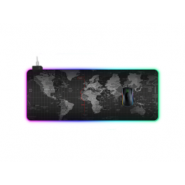 Игровая поверхность для компьютерной мыши и клавиатуры RGB с подсветкой UKC коврик на стол нескользящий 80х30 см G-3008004