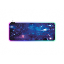 Игровая поверхность для компьютерной мыши и клавиатуры RGB с подсветкой UKC коврик на стол нескользящий 80х30 см G-610