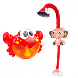 Набор для игры в ванной: игрушкадуш Слоник + музыкальный Краб с мыльными пузырями Argo MA1740